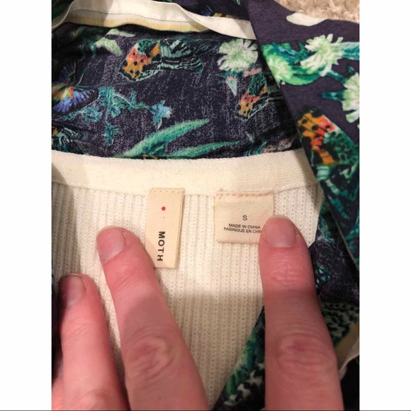 Anthropologie Moth Scarf Tie Sweater Tank - Picture 4 of 6